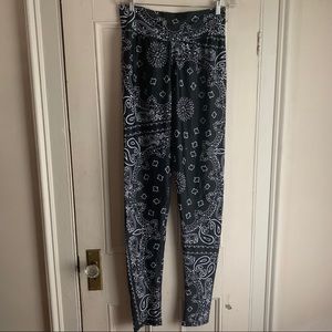 Bandana Print Harem Pant/Jogger